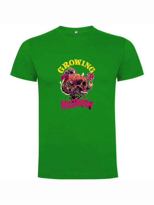 iLovePrints Mushroom Magic T-shirt Grün