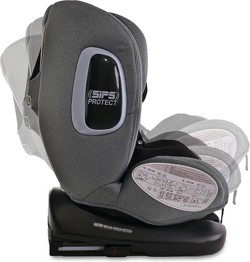 Lorelli Phoenix Детско Столче за Кола i-Размер с Isofix Grey Jasper