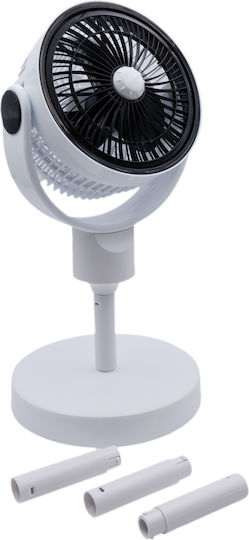 Uncle George Επιτραπέζιος Ανεμιστήρας 20W Διαμέτρου 23cm Λευκός