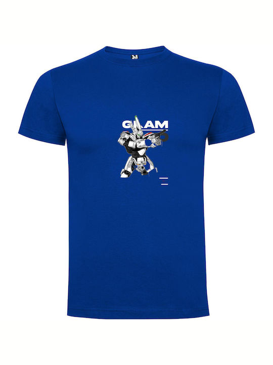 iLovePrints Mecha Gun T-shirt Blue