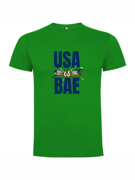 iLovePrints Usa's Royal Bae T-shirt Green