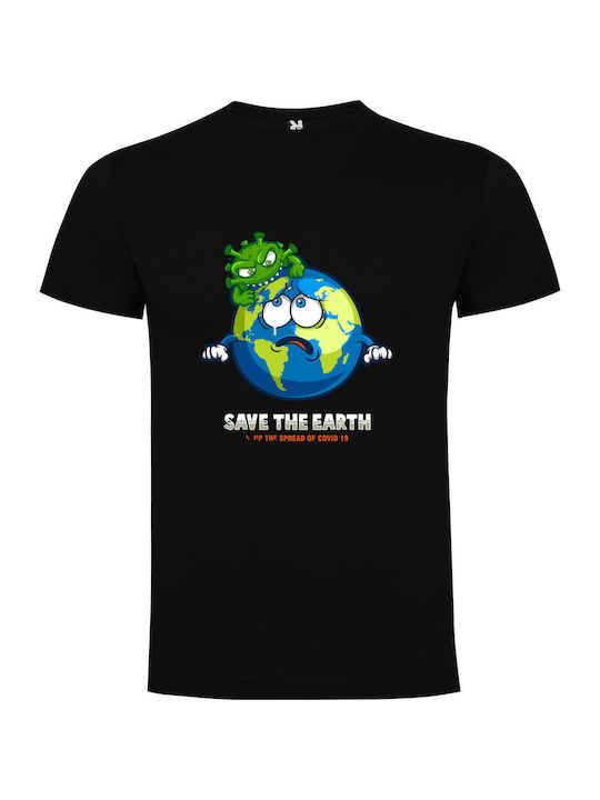 iLovePrints Protecting Our Planet T-shirt Black