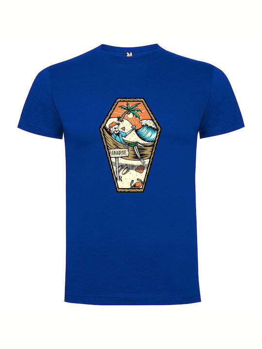 iLovePrints Surfing Paradise Dreams T-shirt Blue