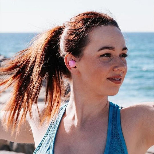 Jlab GO Air Pop In-ear Bluetooth Handsfree Ακουστικά με Αντοχή στον Ιδρώτα και Θήκη Φόρτισης Ροζ