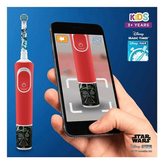 Oral-B Vitality Pro Kids Electric Toothbrush with Timer for 3+ Years Spiderman with Travel Case