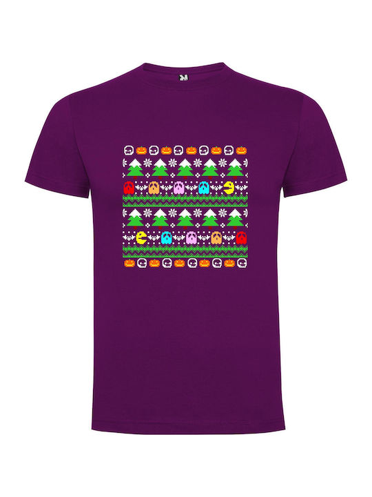 iLovePrints Pixel T-shirt Purple