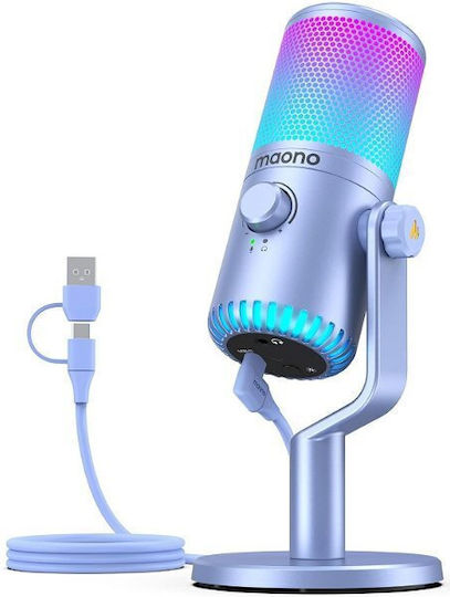 Maono DM30RGB Δυναμικό Microphone with USB Type-C Tabletop for Vocals