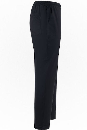 Axon Chef Black Pants with Elastic Waist