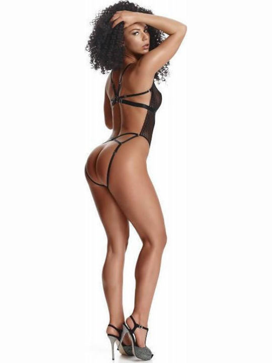 Boss Of Toys Ladyx Isbel Bodysuit Sexy Cu Dantelă Negru