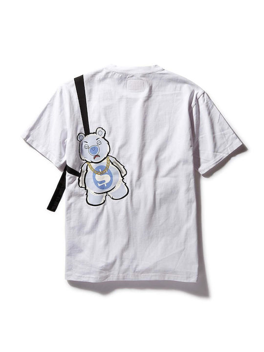 Sprayground Strap Men's Short Sleeve T-shirt White