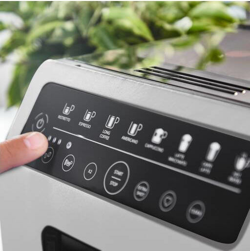 Krups Автоматична Еспресо Кафемашина 1450W Налягане 15bar За Капучино С Мелачка Черна EA897A10