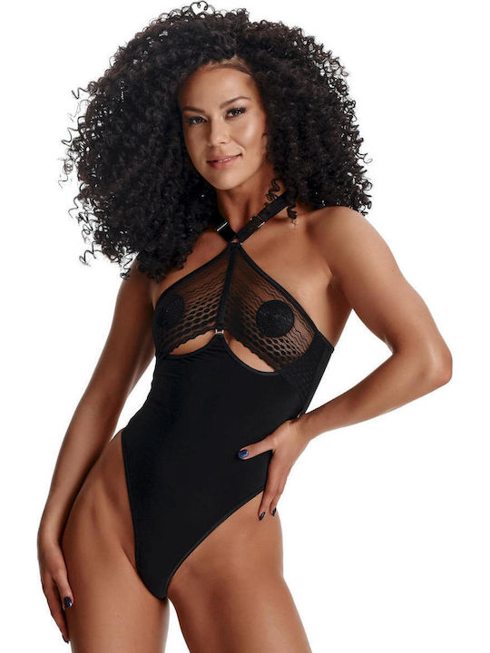 Boss Of Toys Ladyx Trini Sexy Κορμάκι με Δαντέλα Μαύρο