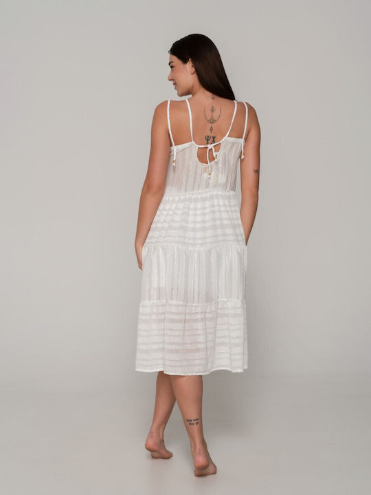 Luna Women's Beachwear Dress Ivory