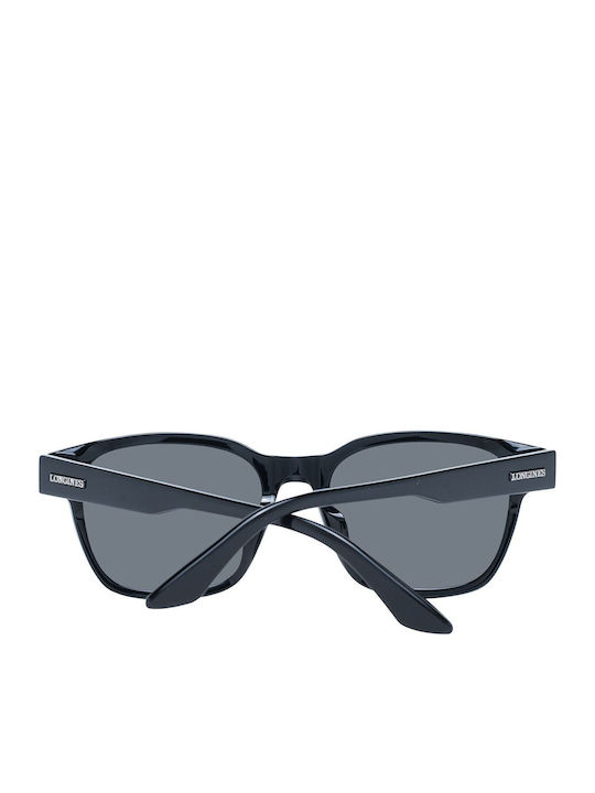 Longines Men's Sunglasses with Black Plastic Frame and Black Lens LG0015-H 01A