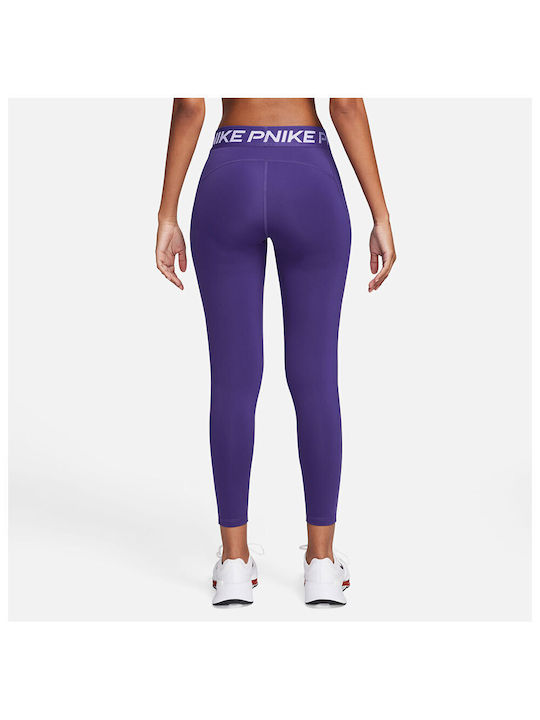 Nike Dri-Fit Mid-rise Graphic Ausbildung Frauen Gekürzt Leggings Lila