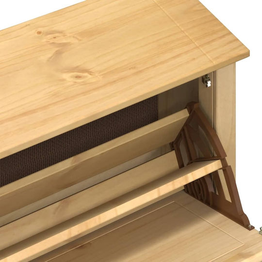 Shoe Organizer Beige 99x32x47cm