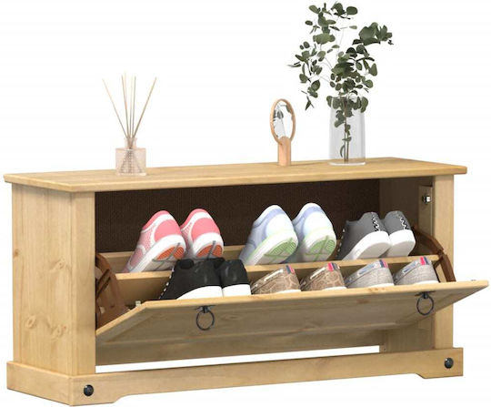 Shoe Organizer Beige 99x32x47cm