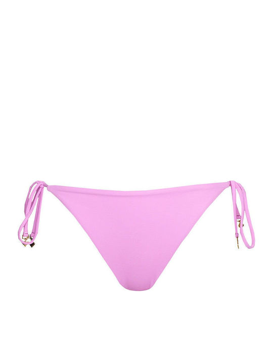Bikinihosen Slip mit Schnürung Rosa
