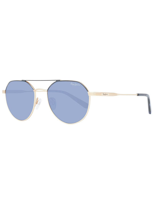 Pepe Jeans Sonnenbrillen mit Gold Rahmen und Blau Linse PJ5199-407