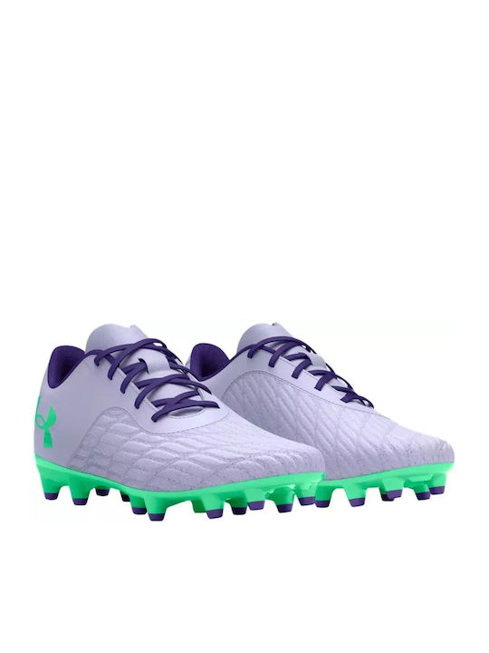 Under Armour Magnetico FG Low Football Shoes with Cleats Purple