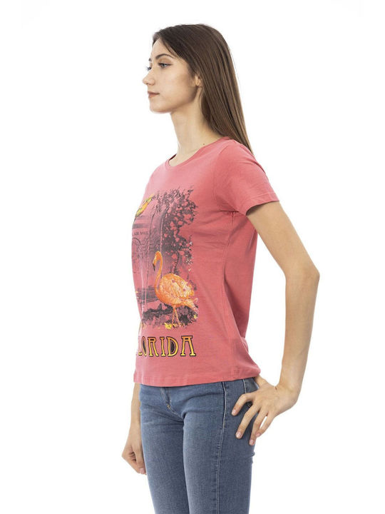 Trussardi Damen T-shirt Ciclamino