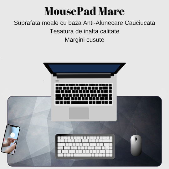 Mouse Pad XXL (800mm) Μαύρο