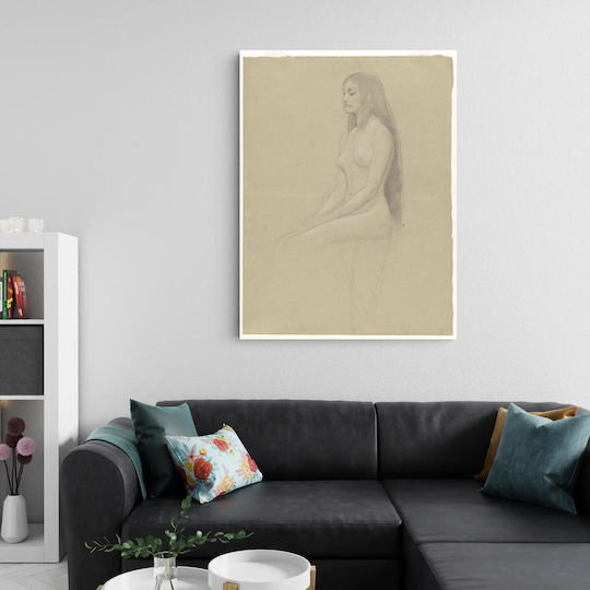Seated Painting on Canvas 60x90cm