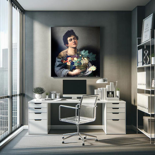 Caravaggio's Boy A Картина на Платно 110x110см