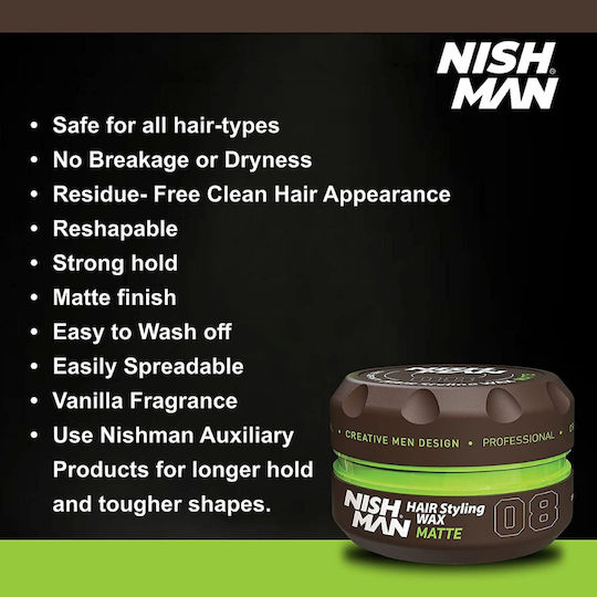 NISHMAN Aqua Wax 08 Matte