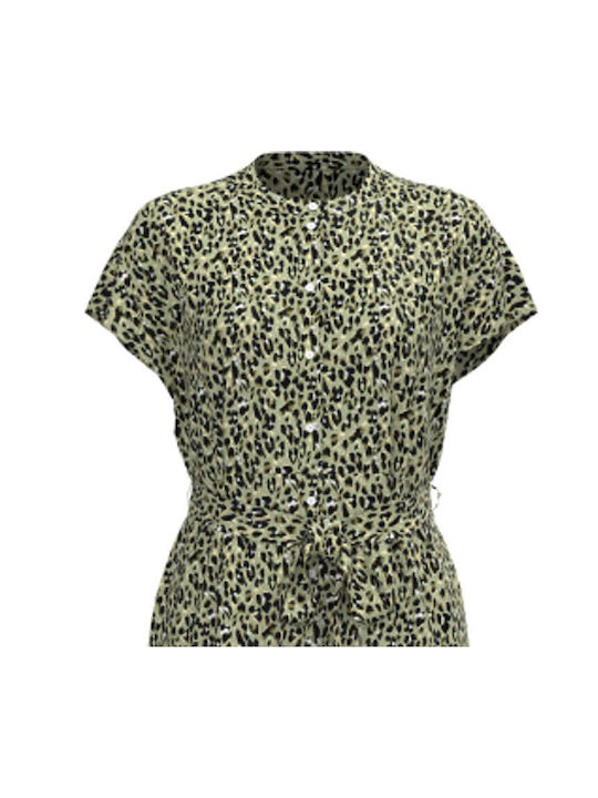 Vero Moda Рокля с риза Рокля Hedge Green