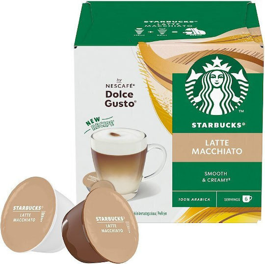 Starbucks Capsule Espresso Macchiato Compatibile cu Mașina Dolce Gusto 12capace