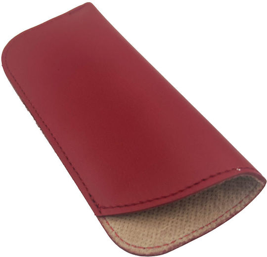ByLeather Θήκη Γυαλιών Μαλακή Κόκκινη