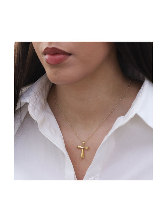 Femeiesc Aur Cruce 14K