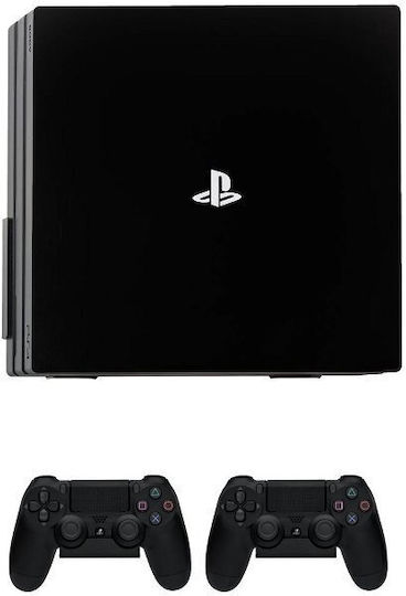 4mount Wall Mount Playstation 4 Pro Black + 2x Controller Mount