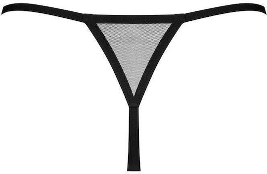 Obsessive Novenes Γυναικείο Sexy String Αυτοκινήτου Μαύρο