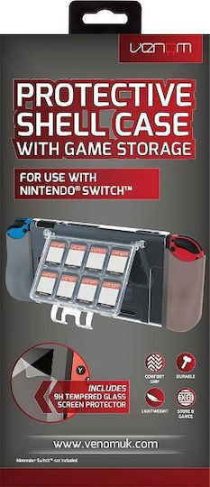 Venom Πλαστική Θήκη Προστασίας για Κονσόλα Switch Διάφανη