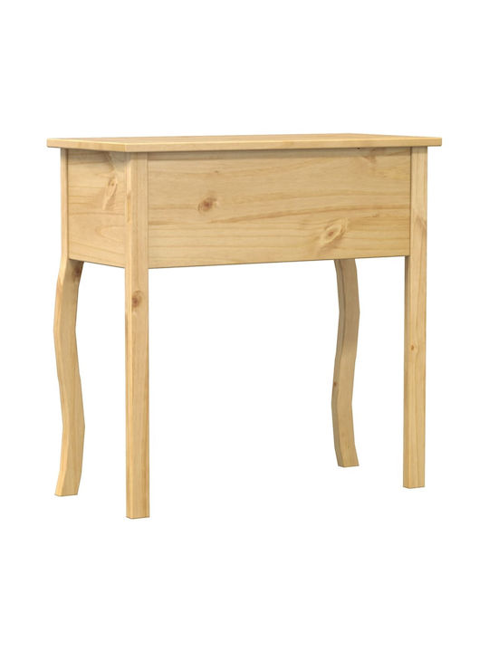 Corona Solid Wood Console Table Solid Pine Wood Solid Pine Wood L73xW35xH73cm