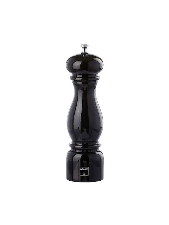 Ready Manual Set Spice Mills made of Wood in Black Color 22cm 1pcs