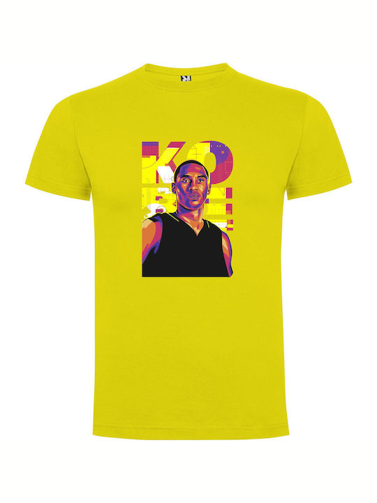 iLovePrints Kobe's Vectorized Epic Portrait T-shirt Yellow