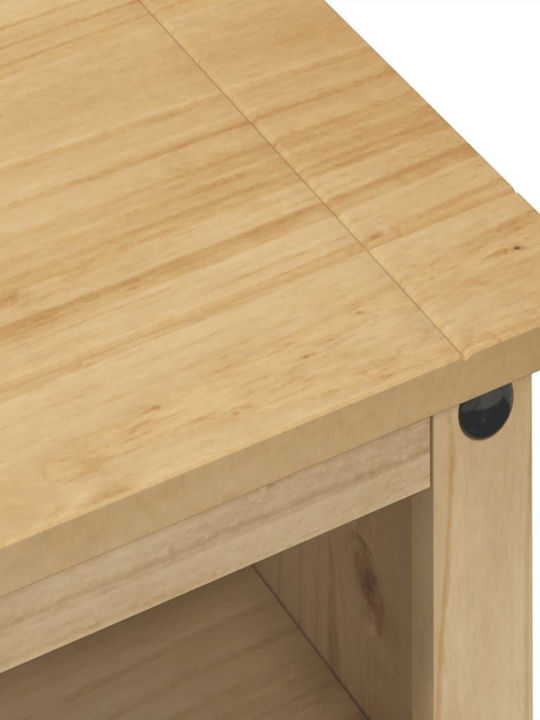 TV-Ständer Corona aus Massivholz Braune M100xT40xH52cm