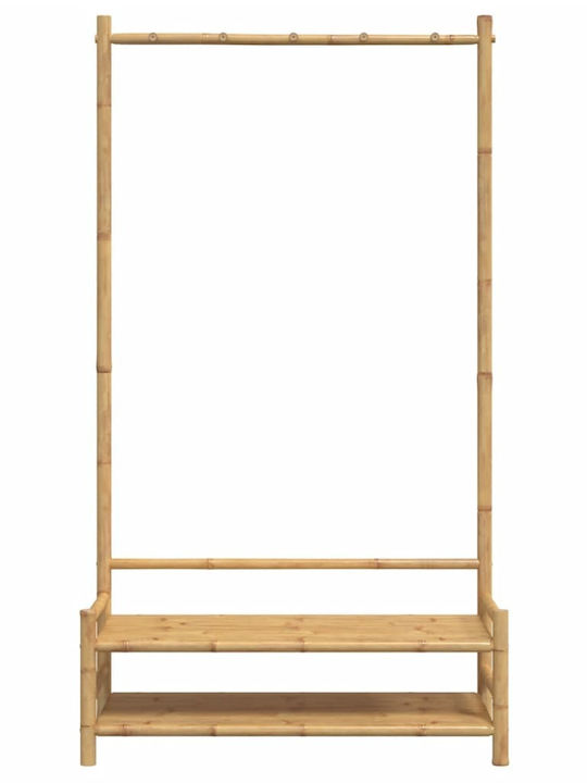 vidaXL Κρεμάστρα Δαπέδου από Bamboo Καφέ 103x40x183cm