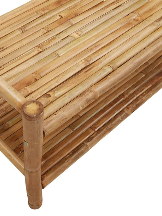 vidaXL Κρεμάστρα Δαπέδου από Bamboo Καφέ 103x40x183cm