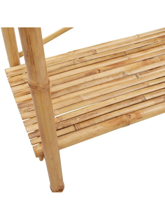 vidaXL Kleiderständer aus Bambus Braun 102x50x190cm