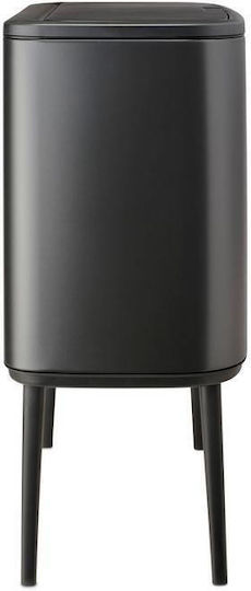 Brabantia Κάδος Bo Touch Ανακύκλωσης Πλαστικός Push Γκρι 34lt