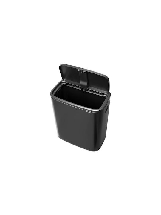 Brabantia Bo Touch Waste Bin Plastic Push Grey 60L