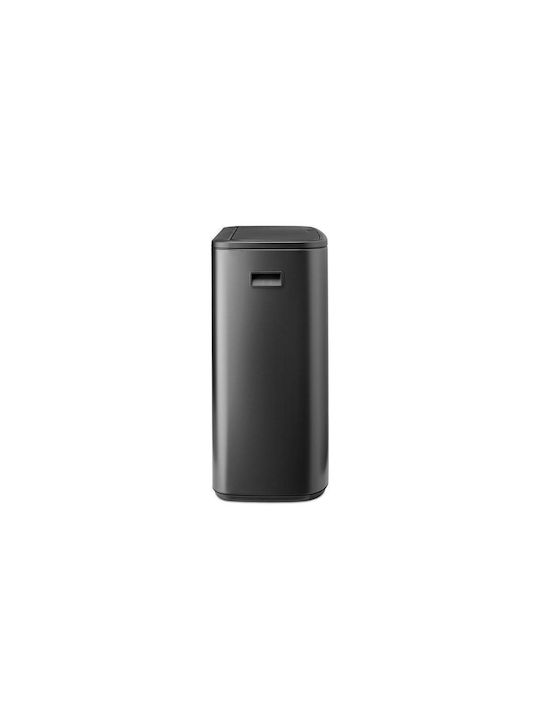 Brabantia Bo Touch Waste Bin Plastic Push Grey 60L