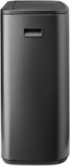 Brabantia Κάδος Bo Touch Απορριμμάτων Πλαστικός Push Γκρι 60lt