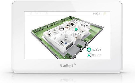 Satel Security Access-Control Keypad Touch with Screen White 1_797445
