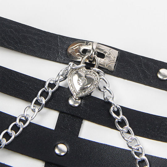 Subblime Subblime Leder- und Latex-Outfit Harness Schwarz