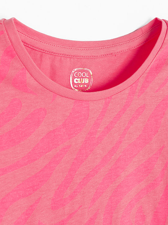 Cool Club Kids' Blouse Short Sleeve Pink